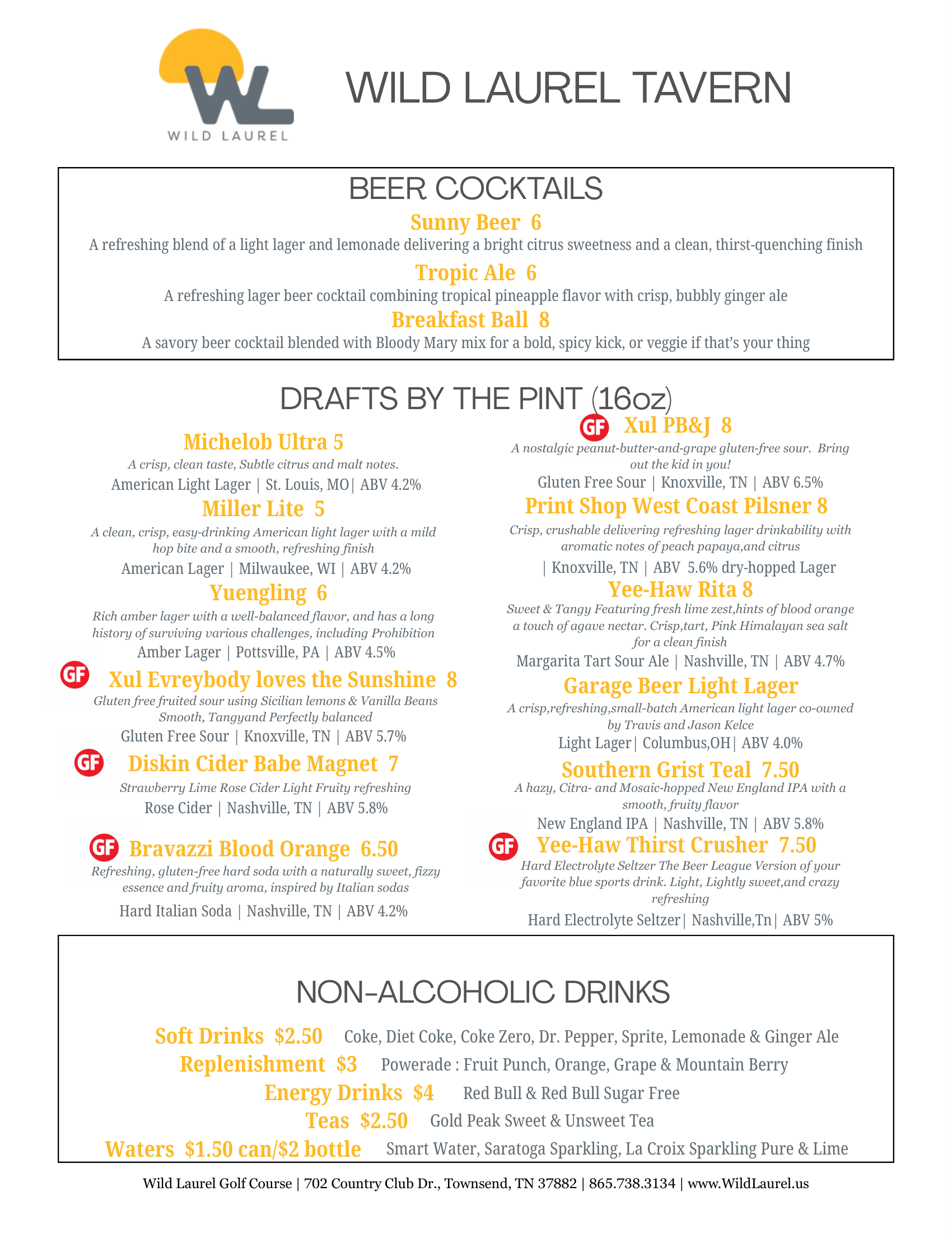 WILD LAUREL TAVERN 